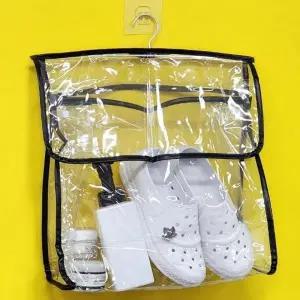 ( )방수 PVC 욕실 대 수건 샤워가방 수납 보관 방수가방 걸이