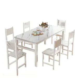 인조 대리석 식탁 솔리드 디자인 주방 철제 테이블 카페 색상문의