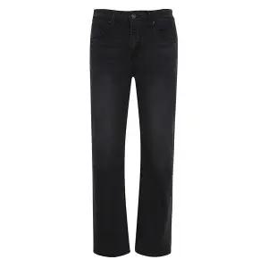 [하프클럽/버커루]여성 스트레이트 워싱 블랙진(B225DP621P)