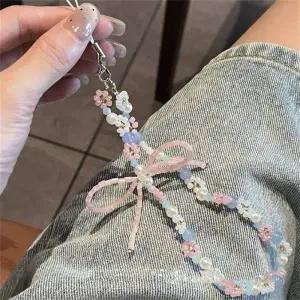 비즈폰스트랩 스마트폰 휴대폰 핸드폰 줄 키링 달콤한 전화 목걸이 활 페르시 팔찌 CCD 카메라 가방 이어폰