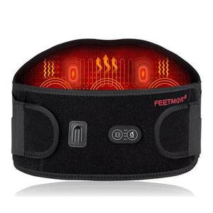 피트모어 온열 허리 벨트, 허리를 위한 무선 히팅 패드, 전기 난방 및 마사지, 충전식 배터리 구동