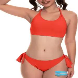 십대용 뷰티키니 시대 수영복 투피스 생리 누수 방지 홀터 비키니 세트 여아용