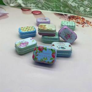 유럽식 미니 철제 케이스 휴대용 동전 손톱 보관함 소포장 수납 빈티지 금속 박스