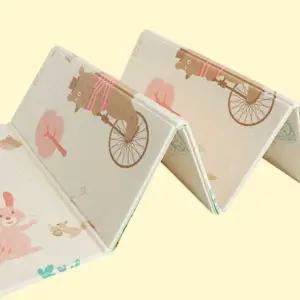 폴딩 바닥 푹신푹신 야외 접이식 소풍 요가 생활방수 돗자리 3단 캠핑매트 나들이 피크닉매트