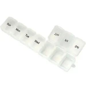 주간 분할 약통 7구 요일표기 휴대용 알약케이스