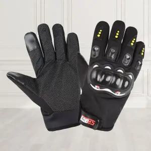 가죽장갑 반장갑 미끄럼 바이크 터치 핑거리스장갑