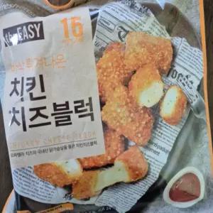 허닭치킨치즈블럭 THE EASY 치킨 치즈 블럭 냉동 돈까스 330g (55g x 6입)