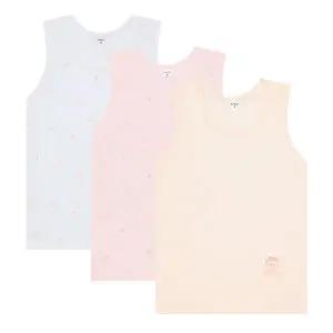 [수아팜] 여아 쿨 코튼 큐트베어 런닝 3매 세트