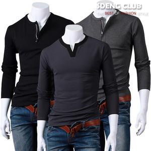 사계절신상/남성티셔츠/긴팔티/V넥/헨리넥/국내생산/M~5XL/빅사이즈