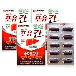 일양약품 밀크씨슬 포유칸 1000mg 180캡슐 간에 좋은
