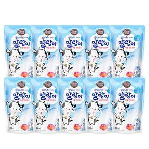 말랑이 버블 핸드워시 화이트우유 리필 250ml 10개