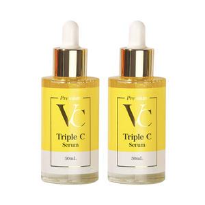 닥터메디엠 비타민C 세럼50mlX2개+아쿠아 크림50ml+물티슈/잡티 기미 지우개/미백 주름개선/비타민 에센스/앰플/28년05월까지