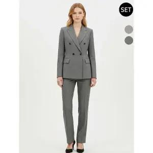 [하프클럽/비비드시크릿가너]VIVID SET 여성 정장자켓 정장팬츠 봄가을 세트