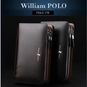 [윌리엄폴로]  남성클러치백 남자 손가방 맨스백 천연소가죽 179