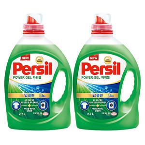 퍼실 파워젤 드럼/일반 겸용 액체세제, 2.7L, 2개