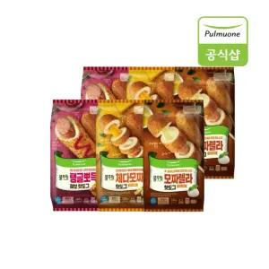 탱글뽀득 핫도그4개*2봉+체다모짜 핫도그 4개*2봉+모짜렐라 핫도그4개*2봉 (