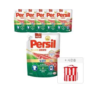 퍼실 엑스퍼트 삶음파워 드럼/일반 겸용, 1.8L, 6개 + 증정(헨켈 쿨러백, 1개)