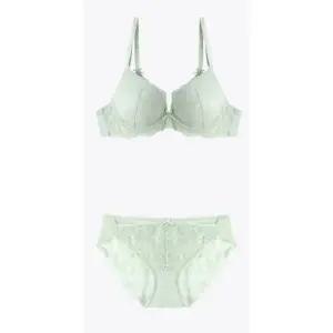 [롯데백화점]예스 파스텔 소프트 민트 레이스  브라 레이스 팬티 세트YSWBZ301YSWPZ301