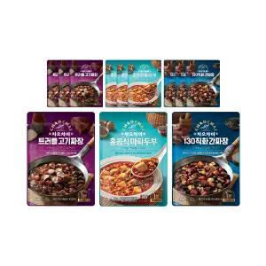 차오차이 트러플고기짜장 180g, 4개 + 홍콩식마파두부 180g, 4개 + 130 직화간짜장 180g, 4개