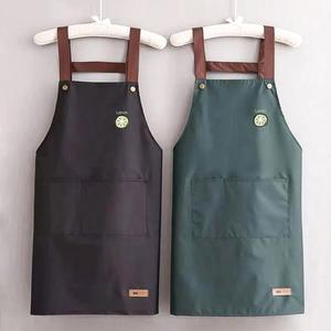 2개 모던 방수 앞치마 미용실 공방 화방 주방 원피스 앞치마 6color