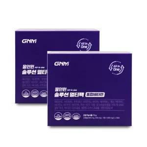 GNM자연의품격 올인원 솔루션 멀티팩 종합비타민 2400mg x 30포 X 2박스 I