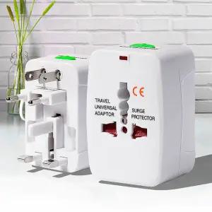 여행용어댑터 버튼형 멀티탭 일본여행콘센트 돼지코