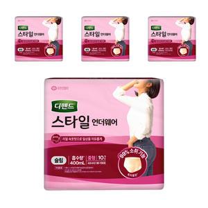 디펜드 스타일 언더웨어 여성 슬림 중형 10매x4팩 걱정없는 하루 특허소취 냄새 제거