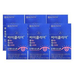 종근당건강 아이클리어 루테인 지아잔틴 아스타잔틴 500mg x 30캡슐 x 6박스