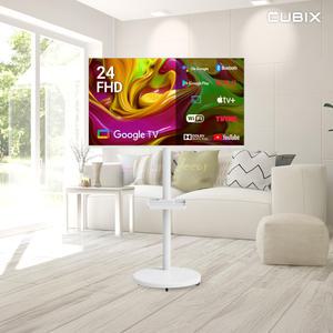 무빙큐빅스 화이트에디션 24인치 FHD 삼탠바이미 퍼스트 셋트 이동식 스마트TV 삼텐바이미 중소바이미