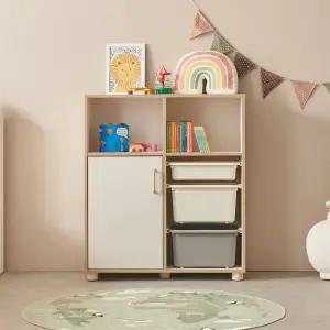 [우아미가구]제인 도어 수납박스 선반장 950