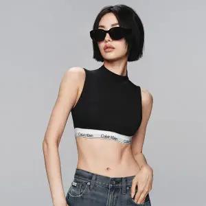 [CK언더웨어][선물포장] (QF8383AD-UB1)여성 아이콘 코튼 모달 AF 모크넥 브라렛