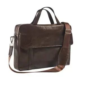 [매버릭 레더]매버릭 브라운 레더 브리프 케이스 15.6인치 소가죽 서류가방 비즈니스 정장용 비즈니스 백