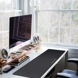 장패드 게이밍 마우스 키보드 블랙 데스크 매트 방수 (WFJV347)