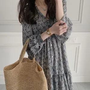 [귈림] 플라워 패턴 루즈핏 미디 원피스(G5FOP010P)