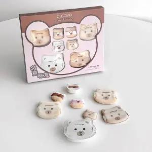 곰돌이 쿠션퍼프 파우더퍼프 7종세트