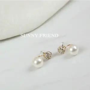 국산 투웨이 패션 귀걸이 인조 진주와 큐빅 스톤의 여성 패션 피어스 모음 0894