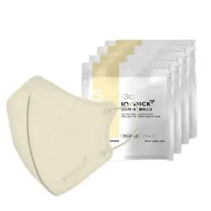 인스픽 -3도씨 쿨마스크 대형 25매 베이지 여름용 얇은 새부리형