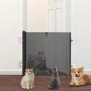 애완동물 슬라이드 안전문 강아지 고양이 출입문 안전장비 (WFK281K)