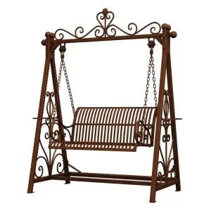 유럽풍 야외 흔들의자 그네의자 정원 앤티크 카페 원목 야외그네 의자 그네 행잉체어 벤치