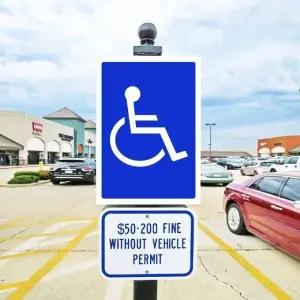 표시판 장애인 구역 안내 판넬 스티커 (WFK9ZPS)