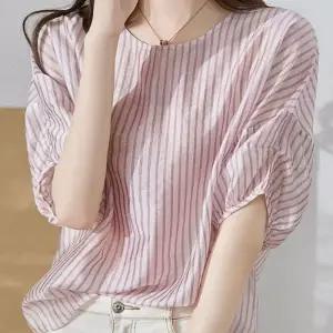 은창]스트라이프 파스텔 솔리드 반팔 티셔츠 봄 여름 가을 상의 여름 퍼프 반팔 상의 티셔츠 셔츠 비치 휴