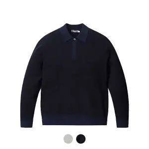 [프로젝트엠][프로젝트엠] PRJCT 남성 오버핏 조직변형 카라 스웨터_EYE1ET1110