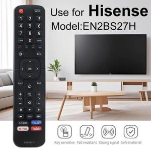 IR 적외선 TV 리모컨 교체 EN2BS27H Hisense 스마트 적합 50R5 55R5 58R5 65R5