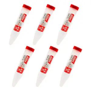 에브리 레디 응급처치 포르타 잠금 메커니즘이 있는 휴대용 샤프 컨테이너 - 6 카운트