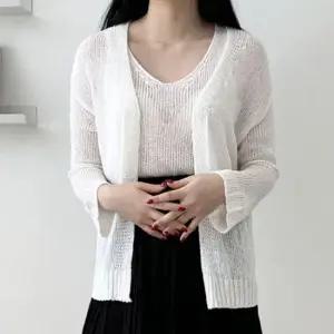 가디건 여성 여자 1P 세트 나시 여름 니트 데일리룩 여자데일리룩