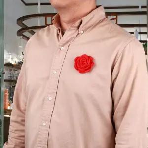 카멜리아 꽃 코사지 레드 6cm (WFKK15P)