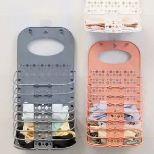 고품질 벽걸이 세탁 바구니 공간 절약형 다용도 수납 접이식 행거 (WFKKO6C)