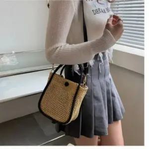여름왕골가방 더스트백포함라탄미니크로스백 크로스백 가방 핸드백 원형 백