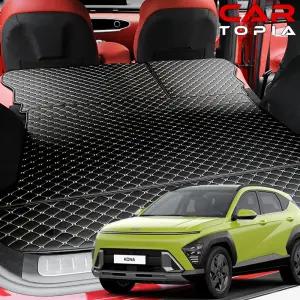 코나 SX2 퀼팅 가죽 트렁크매트 차박 하이브리드 가솔린 일렉트릭 EV 용품