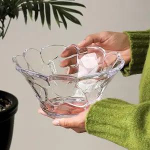 투명 유리그릇 팥빙수 디저트볼 소형 1.2L